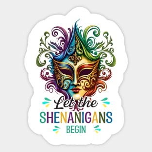 Let the shenanigans begin funny Sticker